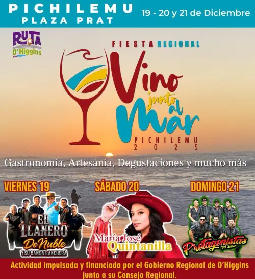 Pichilemu vive la primera Fiesta Regional del “ Vino Junto al Mar” Pichilemu vive la primera Fiesta Regional del “ Vino Junto al Mar”